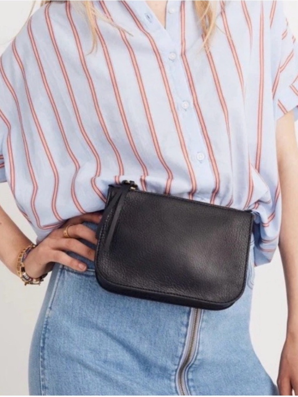 Madewell The Simple Pouch - black size small